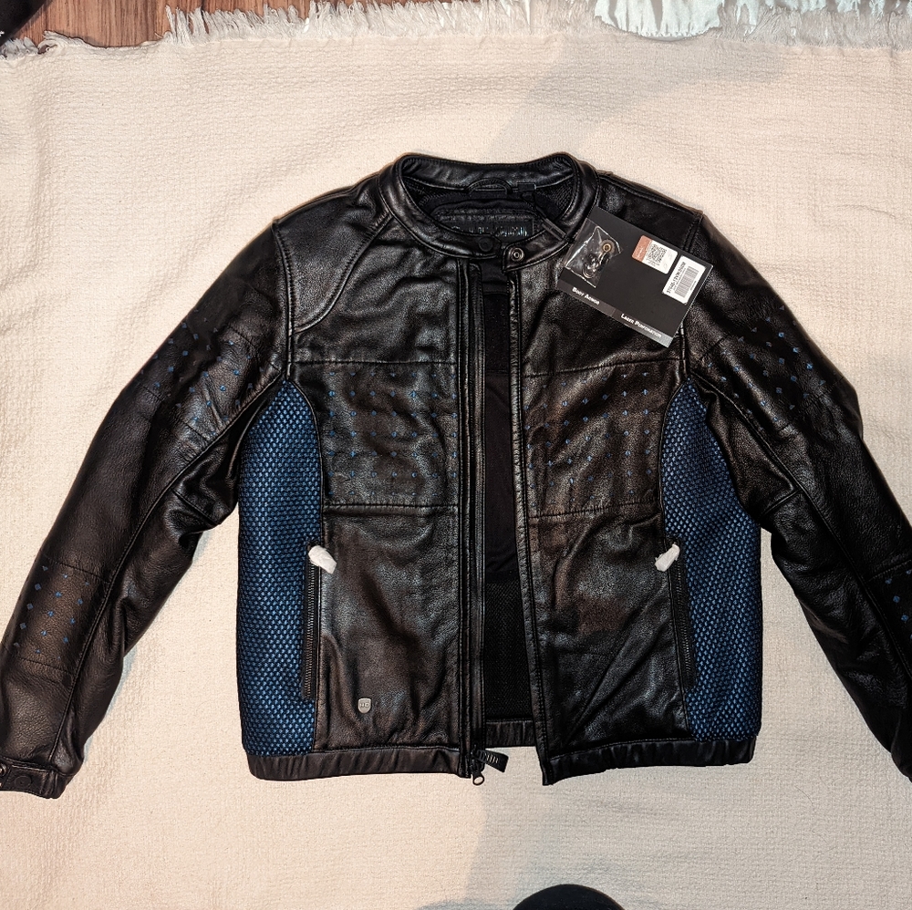 Harley-Davidson Nashua Mesh Perforated Leather Jacket -NWT